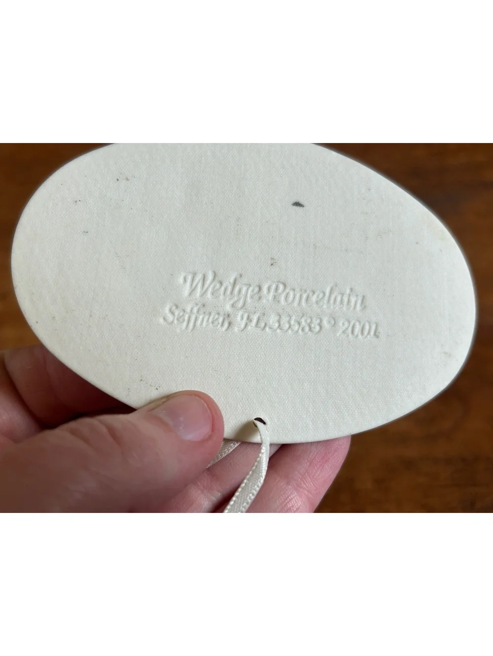 Wedgwood Porcelain Hanging Ornament - Blowing Rock, North Carolina 2001